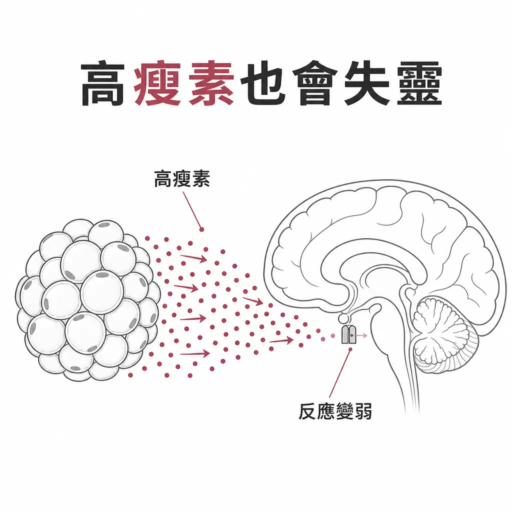 瘦素很多時大腦的反應仍可能變弱