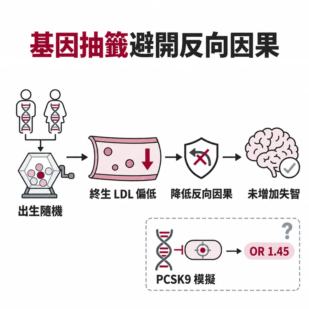 孟德爾隨機分派:天生帶有 LDL 偏低基因,就像大自然替我們抽好籤