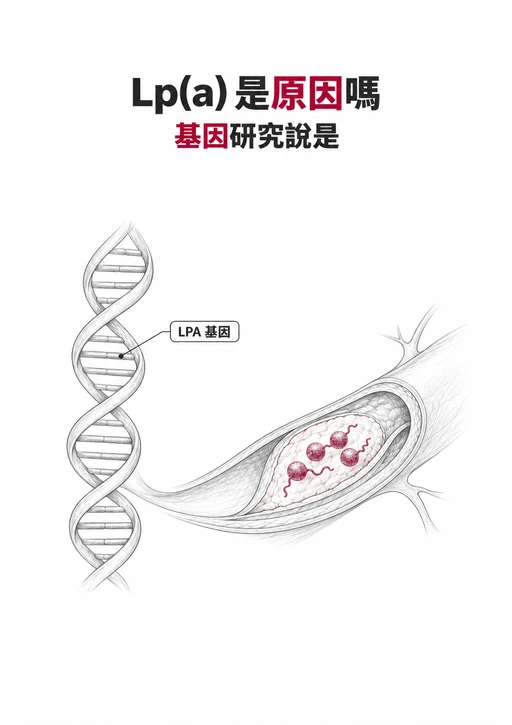 Lp(a) 是心血管疾病的原因嗎：LPA 基因決定的 Lp(a) 顆粒卡在動脈斑塊裡