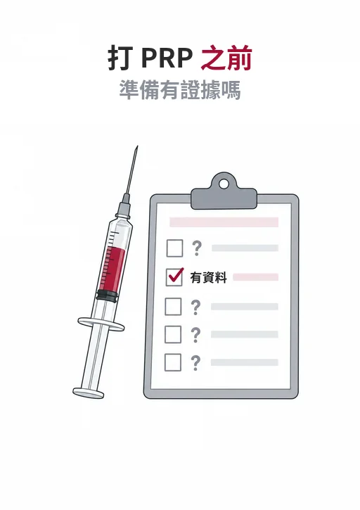 針筒與膝關節線稿，下降階梯標示軟骨磨損最重時的治療反應率 50.9%